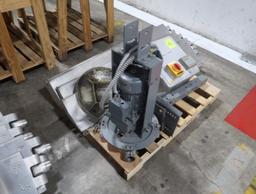Rite Hite ceiling fan, ~12' dia, w/ fan control panel & mounting hdwe