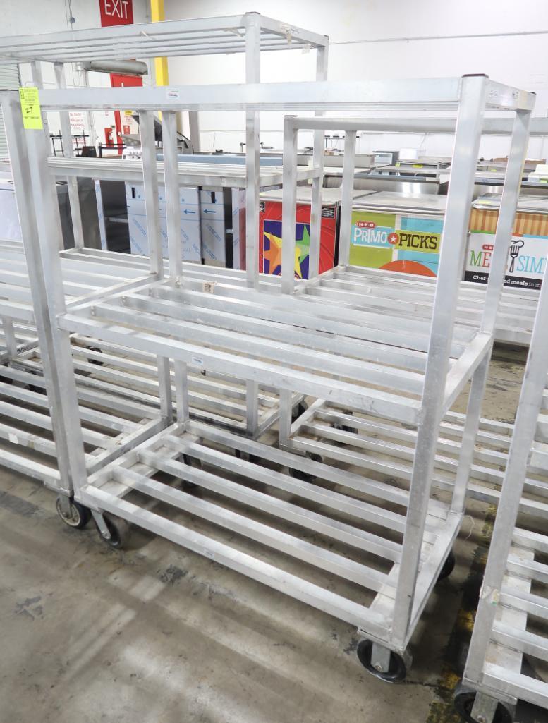 aluminum cooler rack, on casters