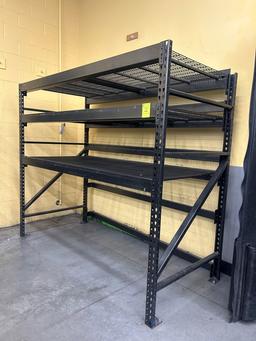 Section Of Tear Drop Pallet Racking