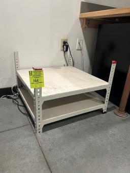 Small Metal Framed Shelving Unit