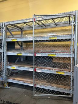 2 Sections Of Pallet Racking W/ Fencing