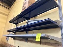 Group Of 4ft Wall Shelves In Back Room