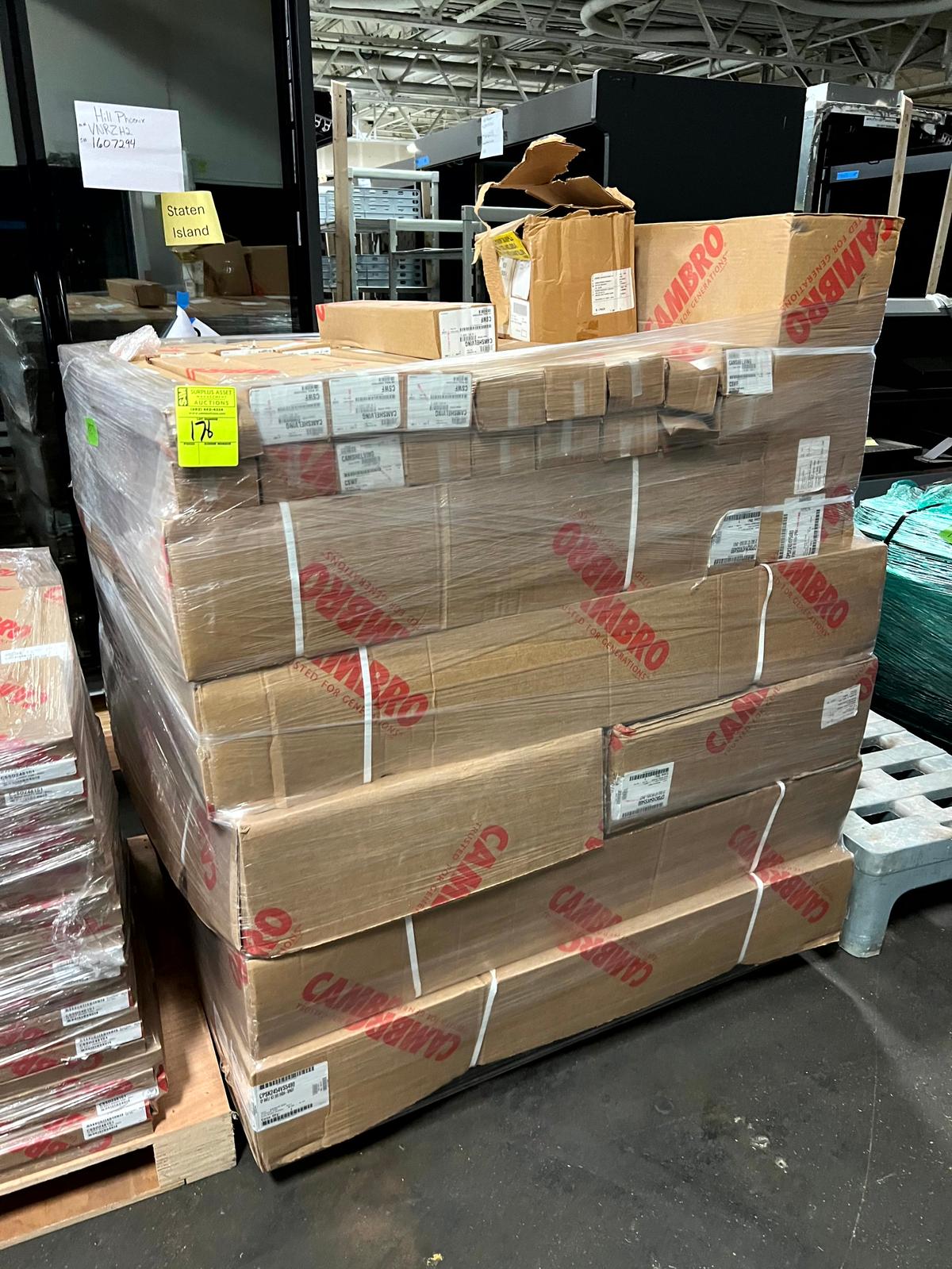 Pallet of Assorted Cambro Shelving Parts