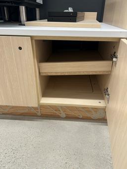 3 Sections Of Customer Self-Serve Millwork Cabinets