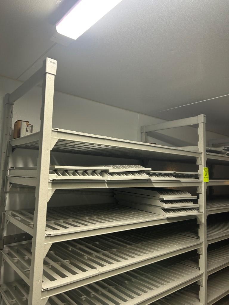 3 Sections Of Cambro Poly Storage Shelving