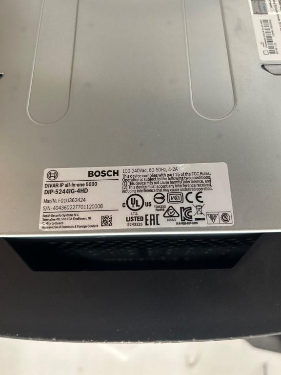 Bosch Network Box W/ Box Of Assorted Bosch Security Items