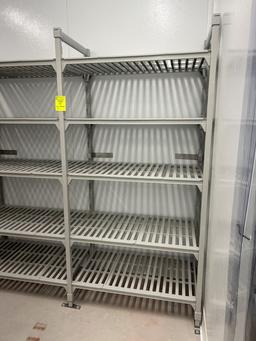 3 Section Run Of Cambro Poly Storage Racks