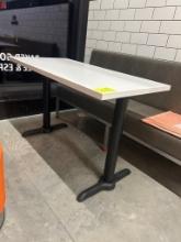 4ft Café Table W/ Metal Base