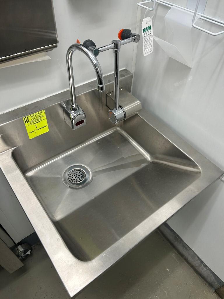 Just Stainless Steel Hand Sink W/ Eyewash, Soap And Paper Towel Dispenser