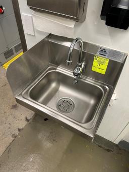 Advance Tabco Stainless Steel Hand Sink W/ Soap And Paper Towel Dispenser