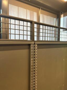 9ft Of Lozier Gondola Shelving - NO SHELVES OR BASE DECKS