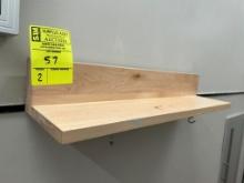 24in x 5in Wooden Wall Shelves