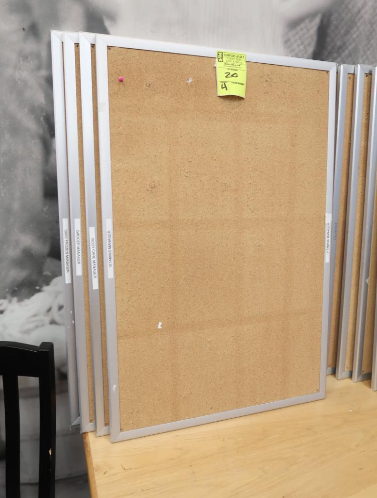 cork boards w/ aluminum frames