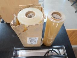 Heat Seal film wrapper machine, w/ rolls of film