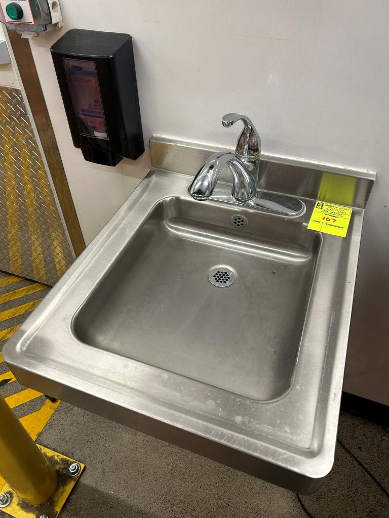 Just Stainless Hand Sink W/ Soap And Paper Towel Dispenser