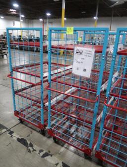 4-tier wire stocking carts