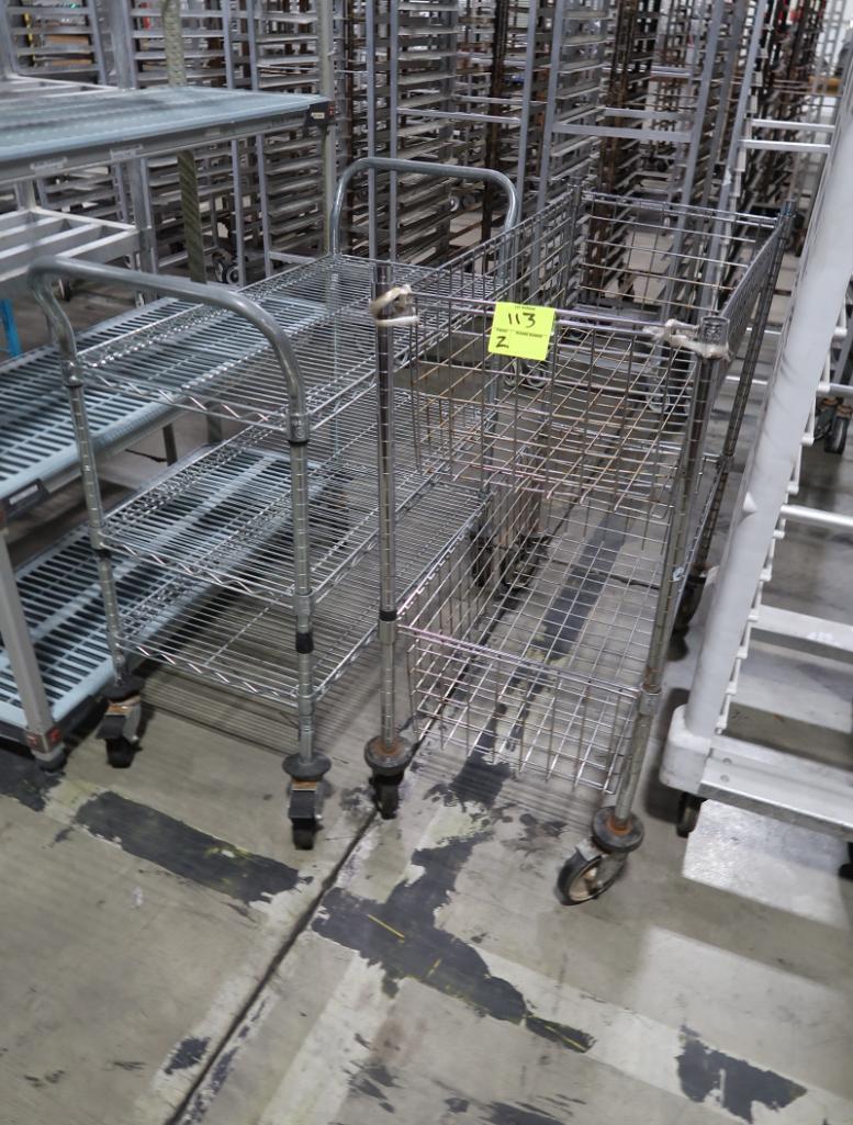 wire shelving carts