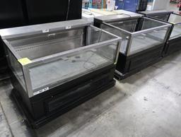 refrigerated showcases w/ 3) glass side