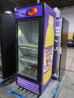 True glass door refrigerated merchandiser