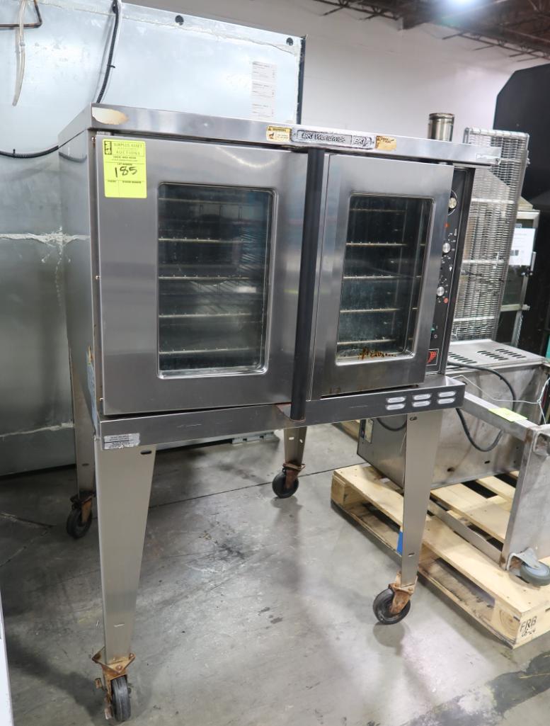 BKI convection oven, on stand