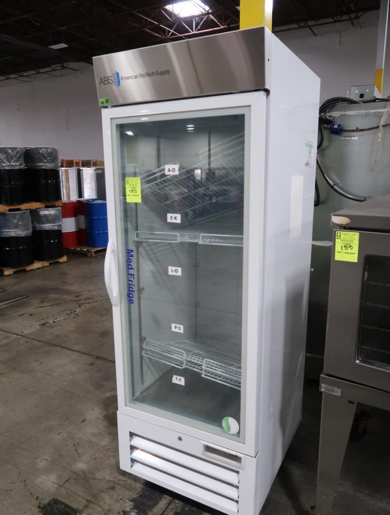 American BioTech Supply glass door refrigerator