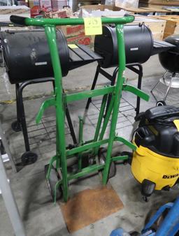 2-wheeled hand truck for oxy-acetelene tanks or barrels