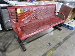 bench, plastic-coated steel