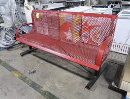 bench, plastic-coated steel
