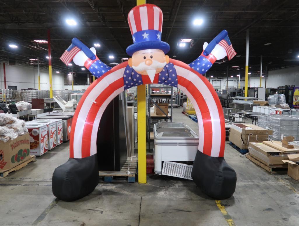 inflatable Uncle Sam w/ interior LED lights