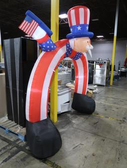 inflatable Uncle Sam w/ interior LED lights