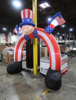 inflatable Uncle Sam w/ interior LED lights