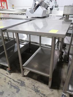 stainless table w/ undershelf