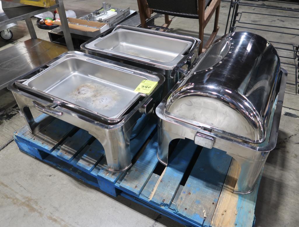 chafing dishes w/ built-in lids