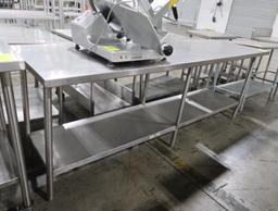 stainless table w/ undershelf