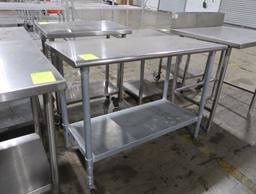 stainless table w/ undershelf