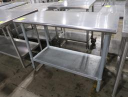 stainless table w/ undershelf