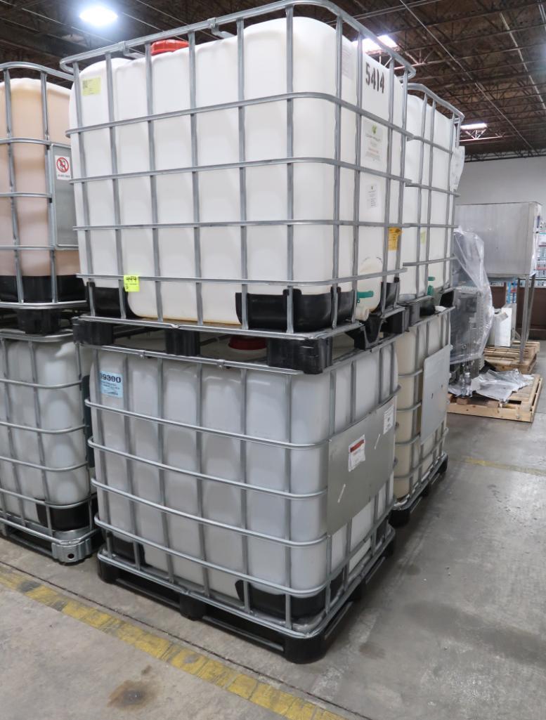 plastic containers in steel cages