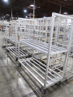 aluminum cooler racks, on casters