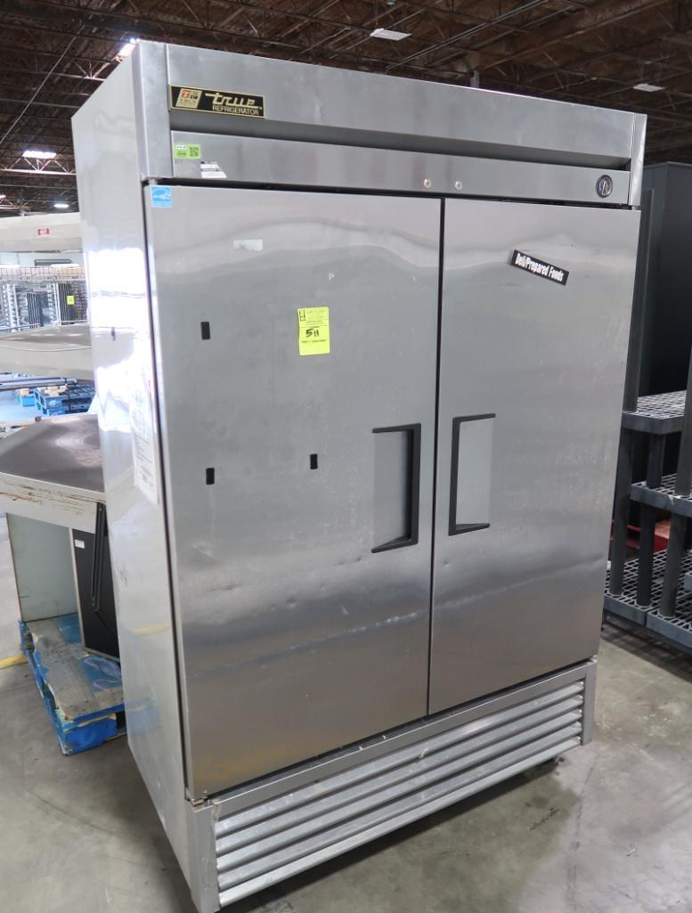 True 2-door stainless refrigerator