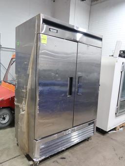 Bison 2-door stainless freezer