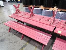picnic table w/ benches