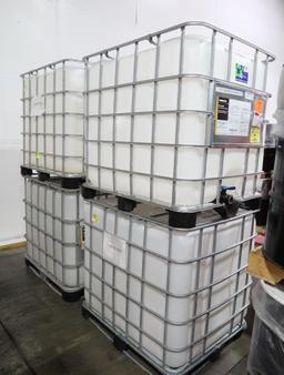 plastic containers in steel cages