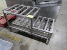 stainless stepped equipment stand