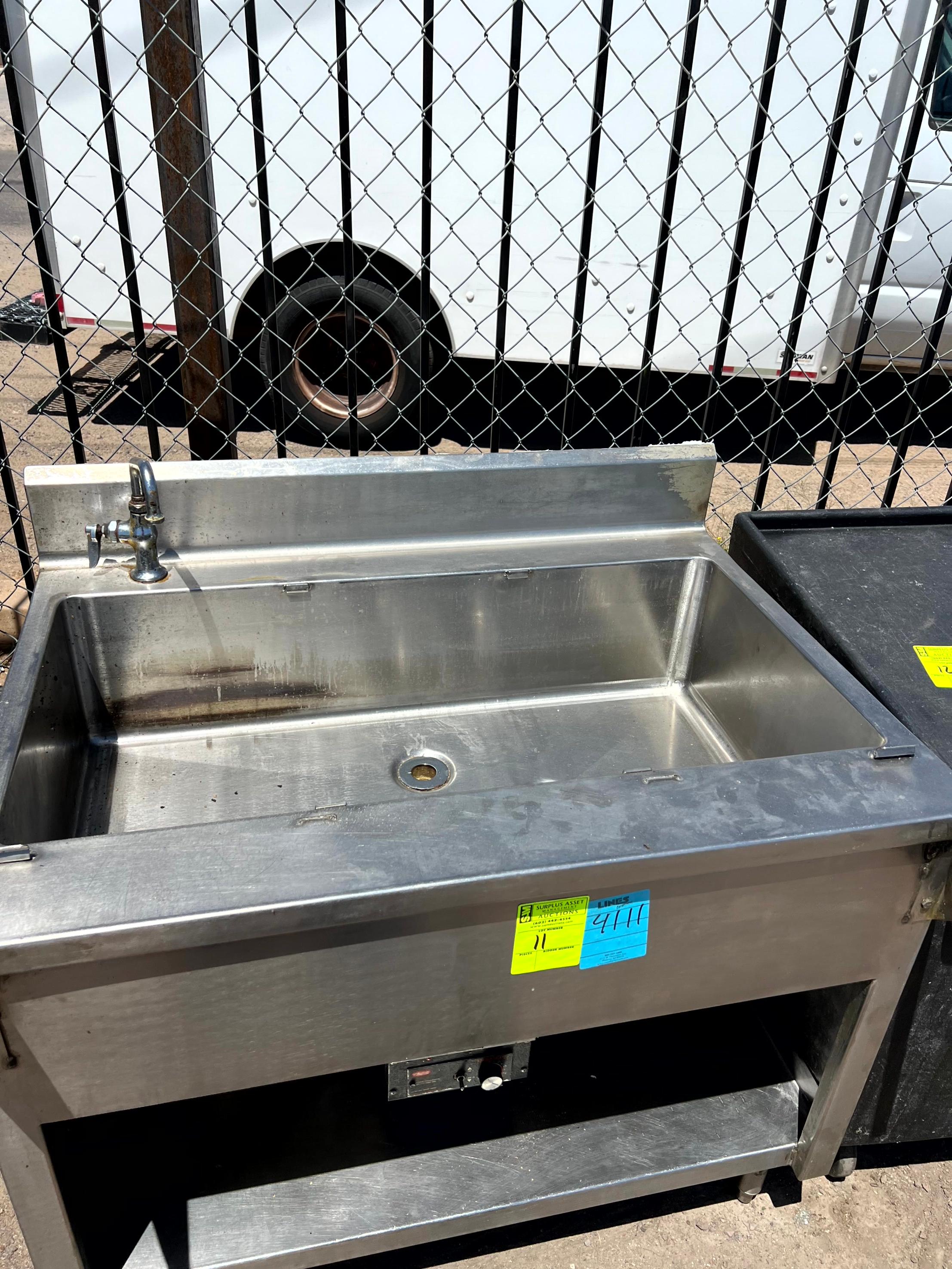 Stainless Basin with Heat Element