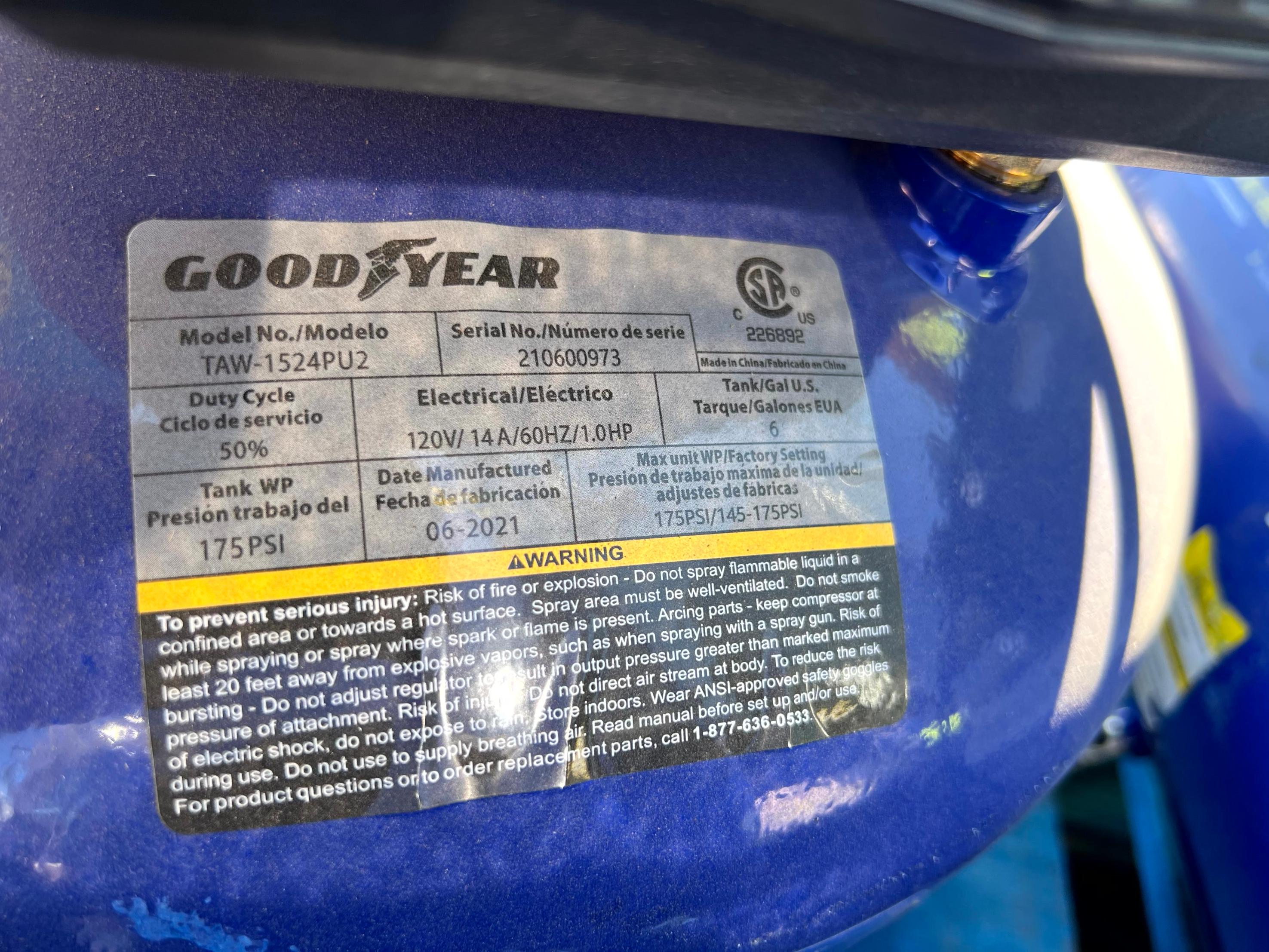 Goodyear Air Compressor