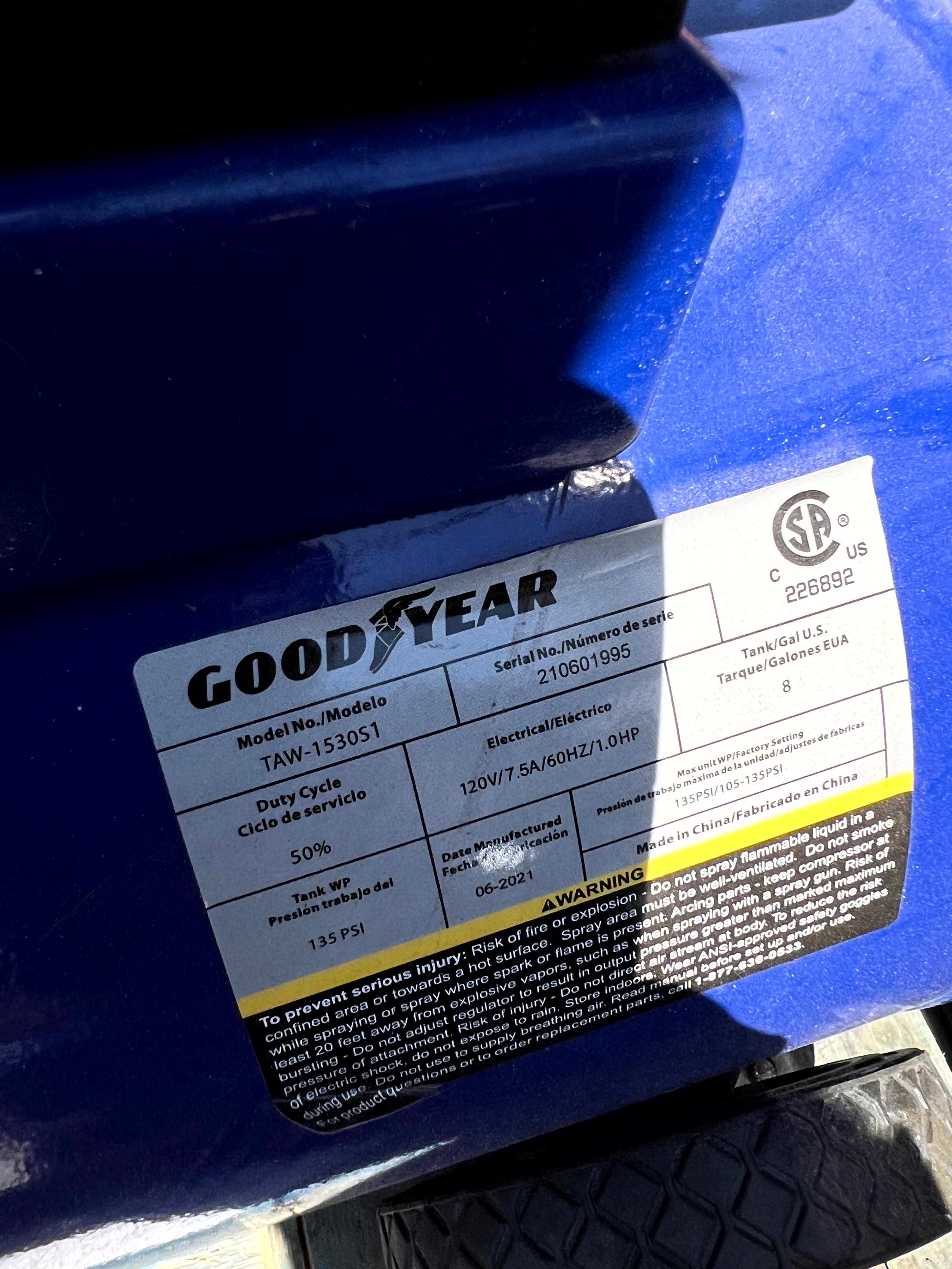 Goodyear Air Compressor