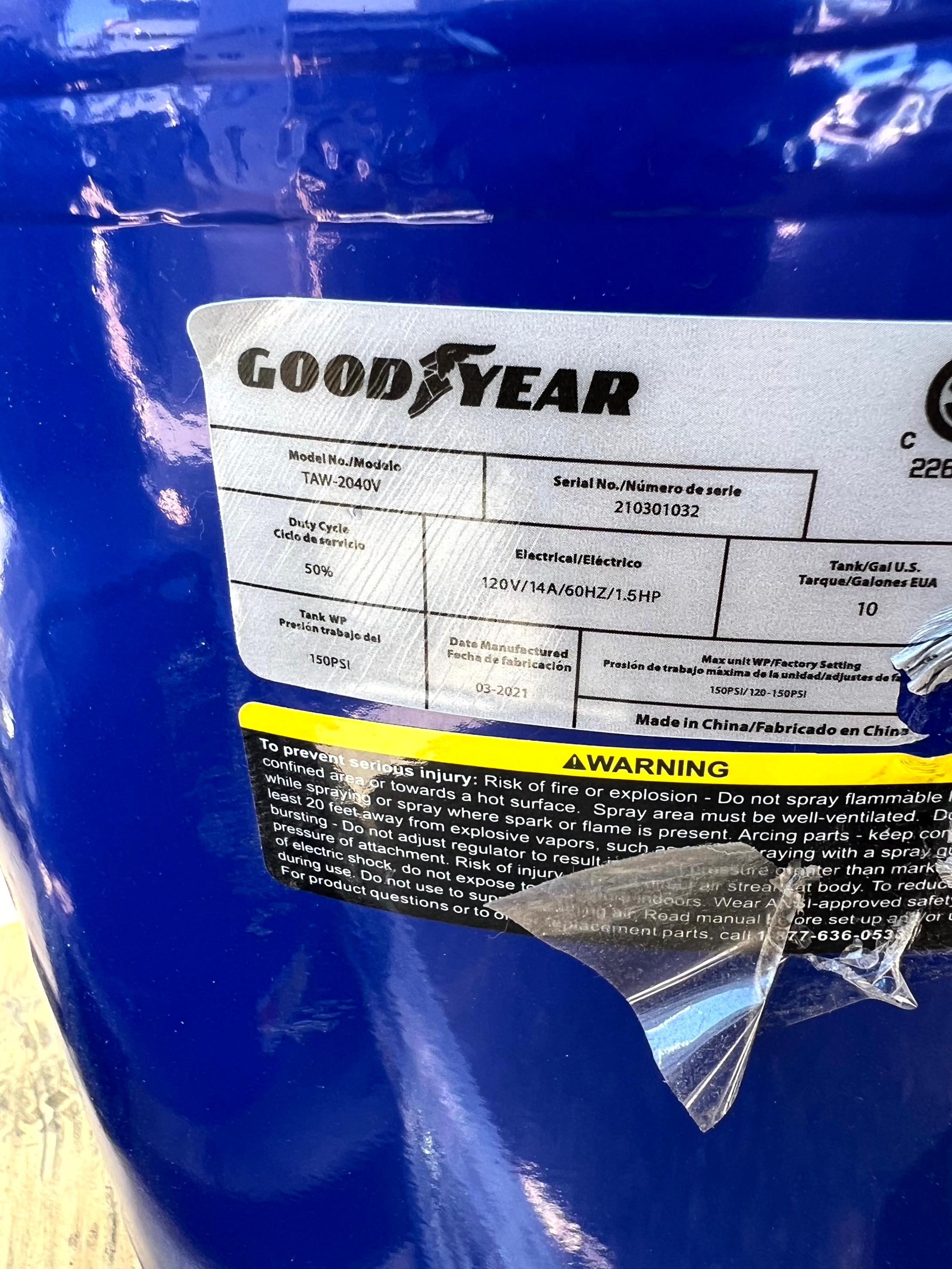 Goodyear Air Compressor