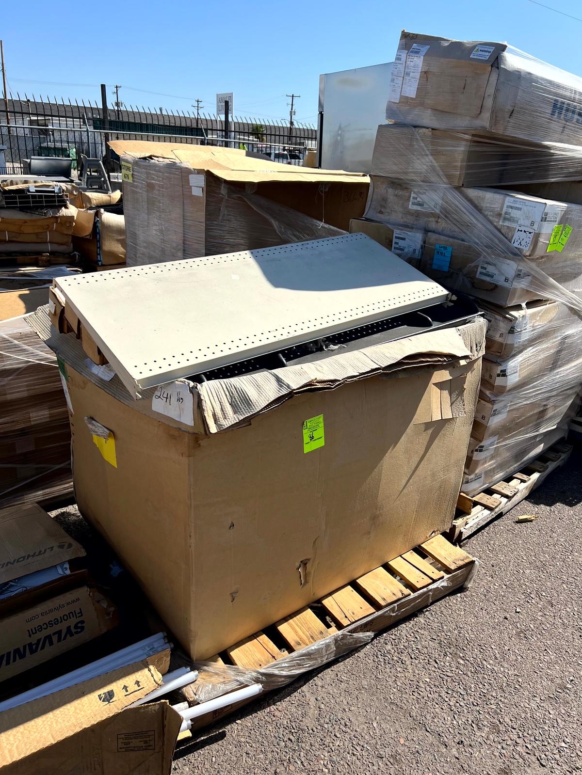 Pallet of Assorted Shelving Pieces