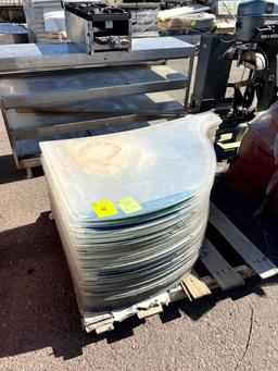 Pallet of Plexi Glass Pieces