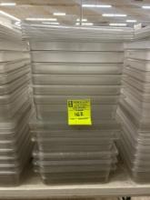 Group Of Full Size Cambro Plastic Inserts W/ Lids